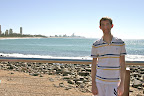 Me at Burleigh Heads with Surfer's Paradise in the background