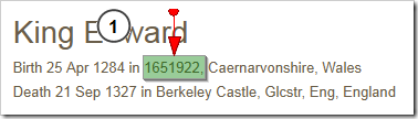 Ancestry Member Tree with number instead of place name