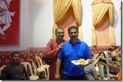 With Koushik the food in charge               