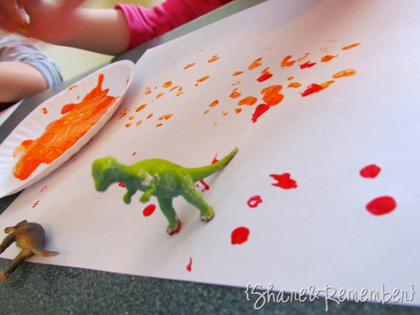 Painting with Dinosaurs