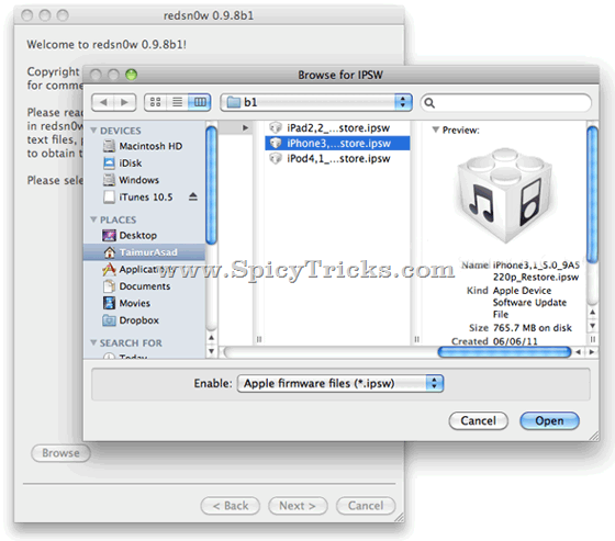 How TO JailBreak iOS 5 On iPhone 4, 3GS, iPad, iPod touch With Redsn0w 0.9.8