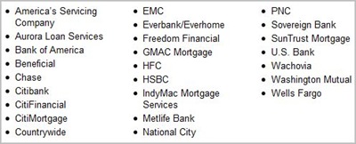 Servicers-Foreclosure (OCC) Servicers-Foreclosure (OCC)