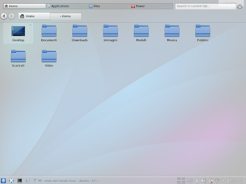 KDE Homerun Launcher 0.2.2 - file manager