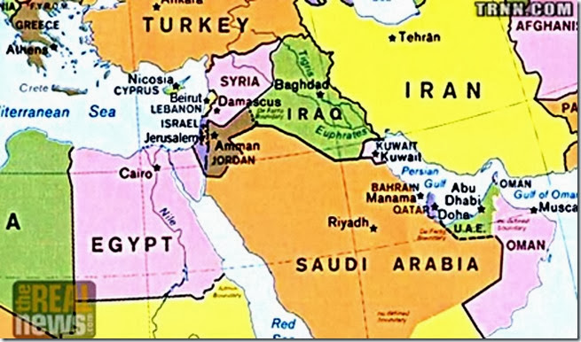 Middle East Hegemony Map Middle East Hegemony Map