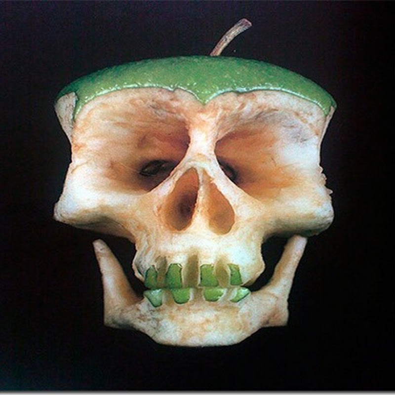 Cranii sculptate in fructe si legume
