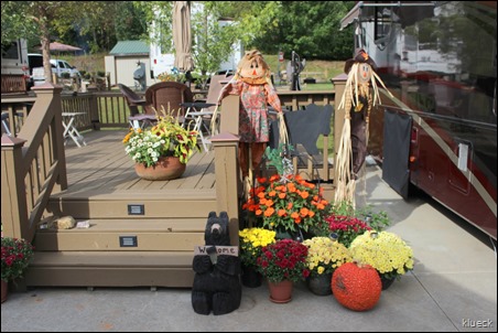 October decor at Rivers Edge