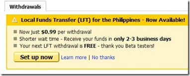 oDesk local funds transfer setup