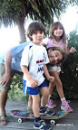 Flavio Cilintano y sus hijos comparten el tiempo libre. Gentileza: Pato Gil Villalobos.