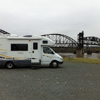 Our spot at the Downtown Riverside RV Park