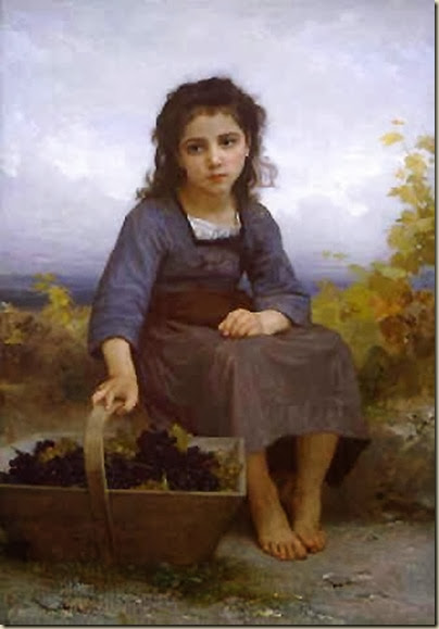 William Adolphe Bouguereau,  jeune vendangeuse