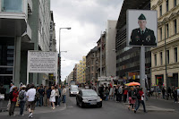 Checkpoint Charlie - looking into (former) West Berlin