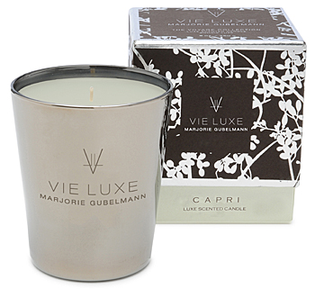 Smells like: Italian bergamot, fresh lemon blossoms, rich cypress & citrus zest. Vie Luxe Capri Candle, $48, saksfifthavenue.com Smells like: Italian bergamot, fresh lemon blossoms, rich cypress & citrus zest. Vie Luxe Capri Candle, $48, saksfifthavenue.com