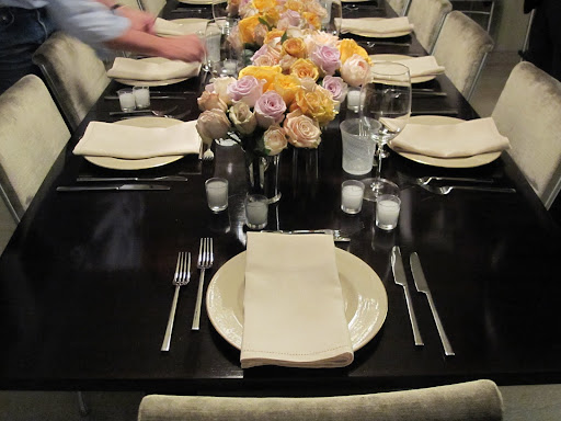The table is set and ready for dinner!