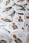 Each guest got one of these buttons by Pure Buttons to wear throughout the night in honor of Mark.