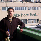Cameron Poses at Pike Place Market