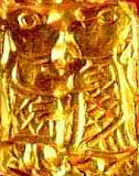 An Embossed Gold Plate Of Freyr