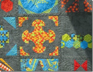 close up quilting