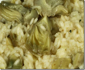 Risotto con carciofi 