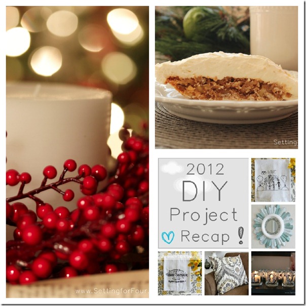 Best of 2012 DIY Projects from Setting for Four #bestof2012 #diy #tutorial #linky #party