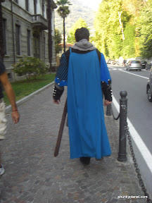 Random knight, down the road from Como
