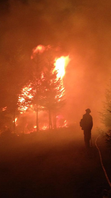 The Douglas Complex near Glendale, Oregon, burned over 45,000 acres - nearly 72 square miles - in 2013. Photo: Matt Crawford