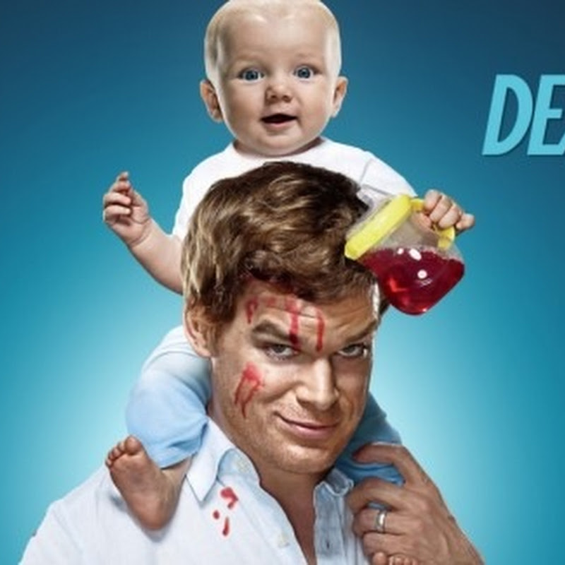 Artista desenha retrato do Dexter com sangue