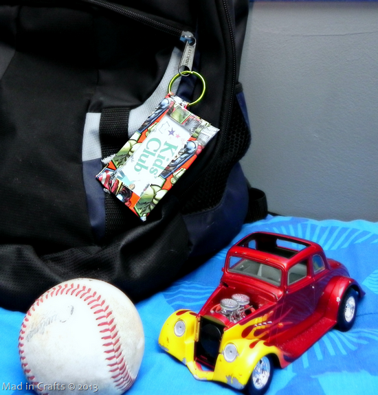 Duck Tape ID Backpack Tag