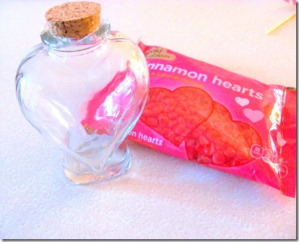 Heart Bottle and heart candy