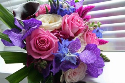 Cerise-Violet-Wedding-Bouquet