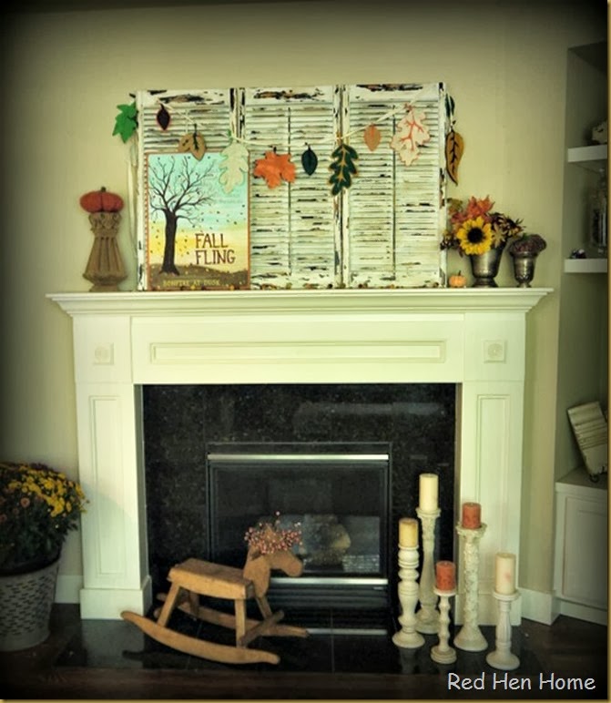 Red Hen Home Fall Mantel 9