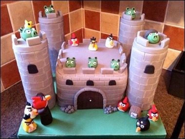 Bolo de aniversário do Angry Birds