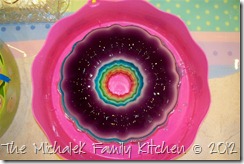 Rainbow Ribbon Jell-O Salad