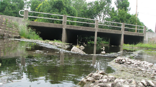 The current structure spanning Fassnight Creek at Grant Ave. (Photo by: Kenrick Nobles)