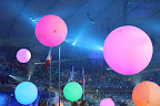 Bouncy balls at the end of the Closing Ceremony