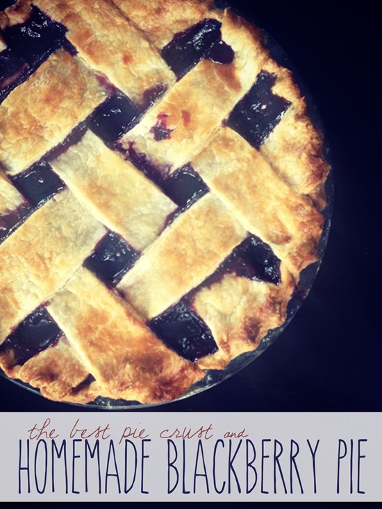 Homemade Blackberry Pie with the Best Homemade Pie Crust