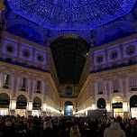 galleria vittorio emanuele II by night in Milan, Italy 