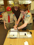 Practice fingerprinting using actual FBI fingerprint kits