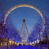 The London Eye on the 7th of April 2006 as viewed from the rear