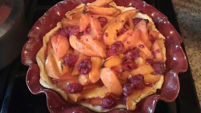 Jills apricot raspberry pie