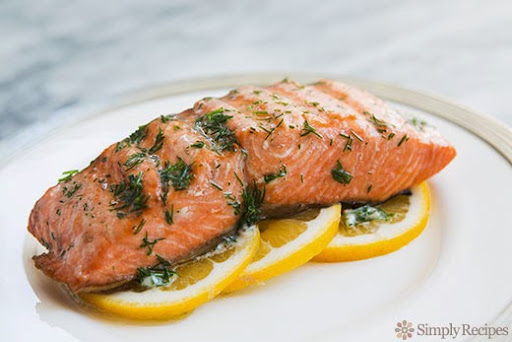 Grilled Salmon with Dill Butter on Simply Recipes