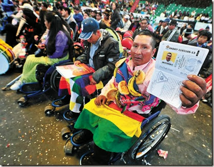 Discapacitados en Bolivia