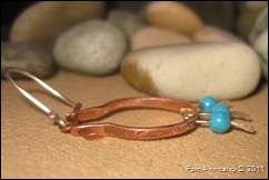 copper hoops close