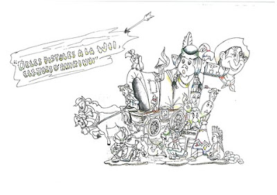 Falla infantil Barraca 2013 (esbós)
Lema: De les pistoles a la Wii, els jocs d'ahir i hui
Artista: Mario Seguer