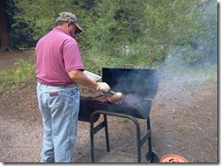 Smoking ribs