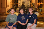 With Glenn and Eva at Hviezdoslav Square