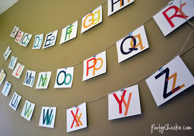 Alphabet Wall Decor by Poofy Cheeks