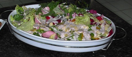 ensalada petalos de rosa