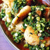 Braised Chicken Scallions