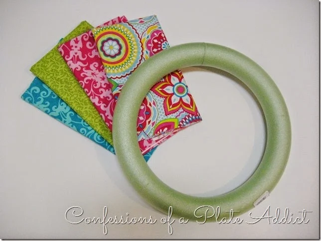 CONFESSIONS OF A PLATE ADDICT No-Sew Fabric Wreath Supplies