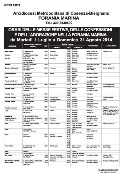 avviso forania 2014 avviso forania 2014